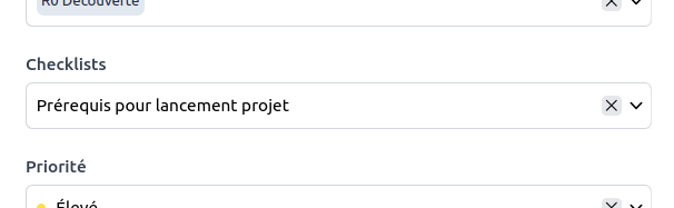 Associer des checklists à vos objets
