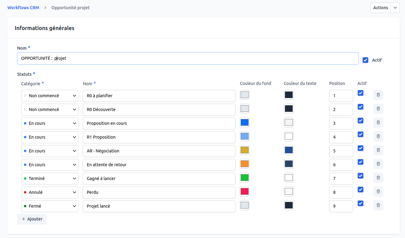 Workflow d'accompagnement
